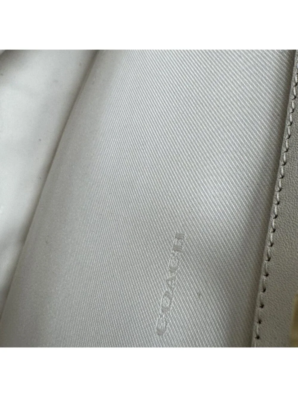 Coach Gramercy Studded Satchel  Color Chalk